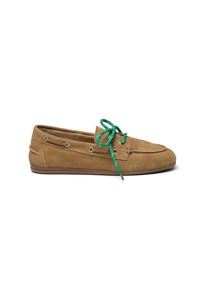 Pavement - Loafers - Taupe Suede/green - Marin Lace