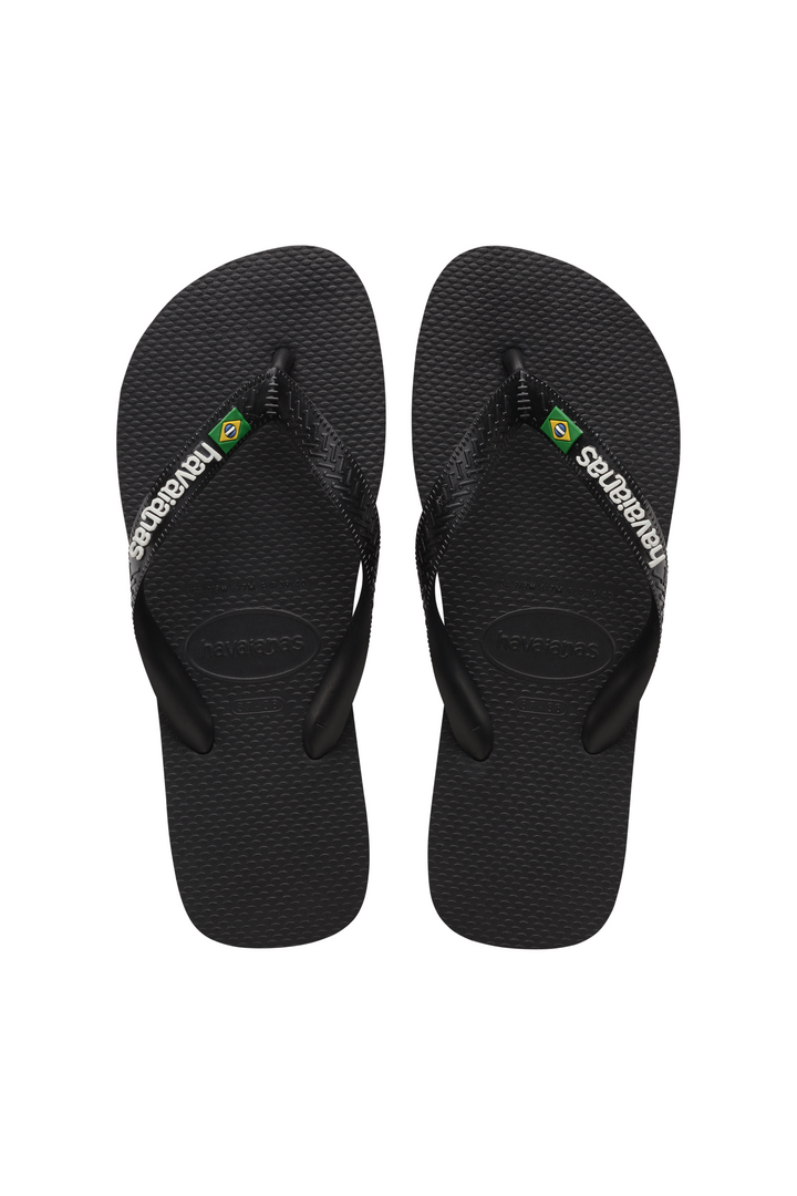 Havaianas - Klipklapper - Black/Black - Brasil Logo FC sss