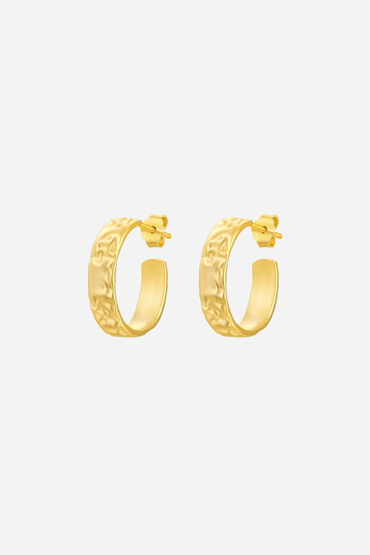 Andcopenhagen Jewelry - Øreringe hoops - 18 karat guldbelagte 925 sterlingsølv - Isobel