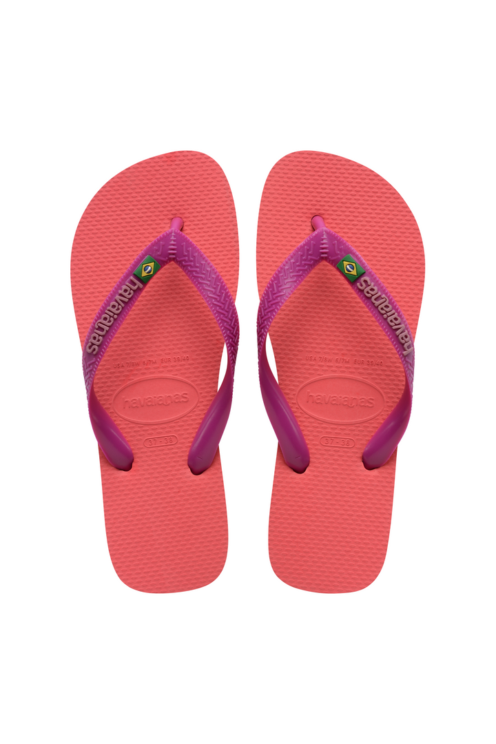 Havaianas - Klipklapper - Coral Pink (4380) - Brasil Logo FC sss