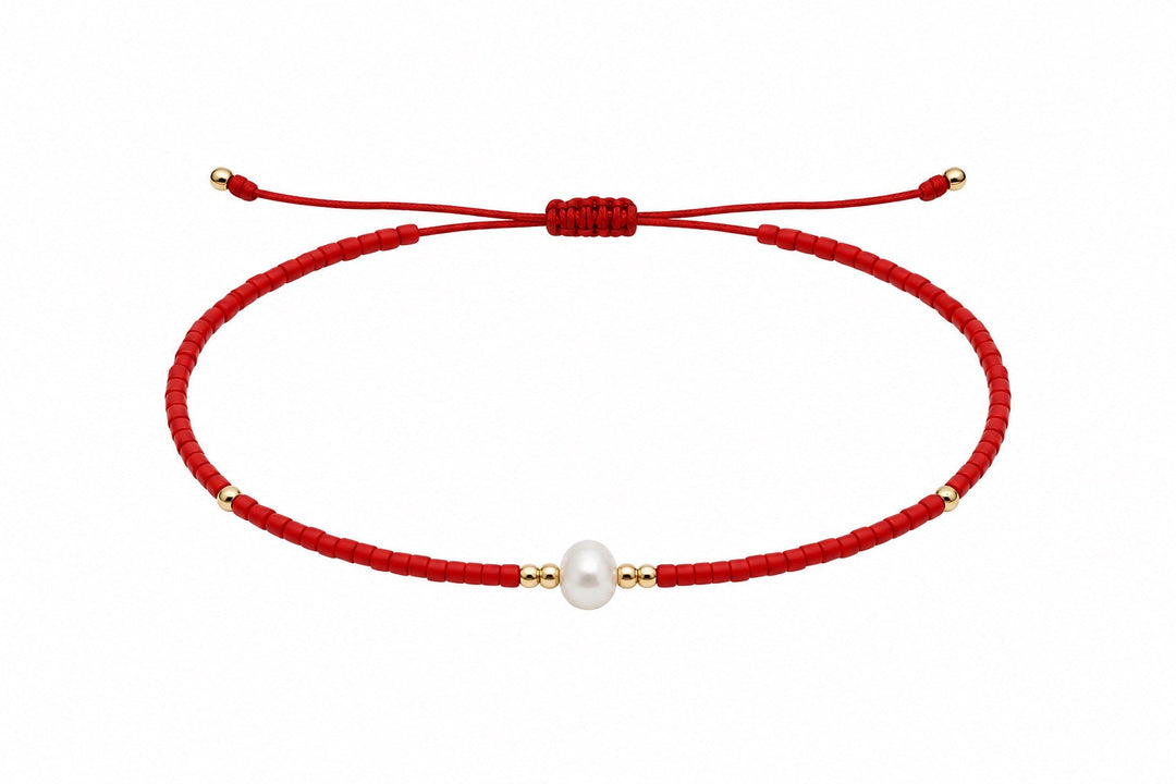 Andcopenhagen Jewelry - Perlearmbånd - Rød - Holly