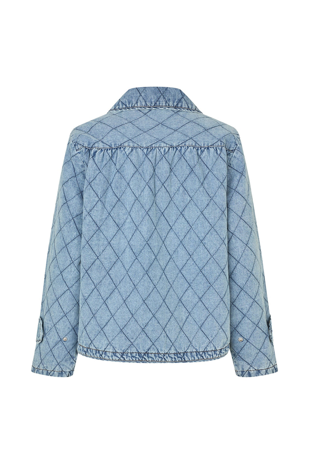 Lollys Laundry - Quilted jakke - Washed Denim - Viola