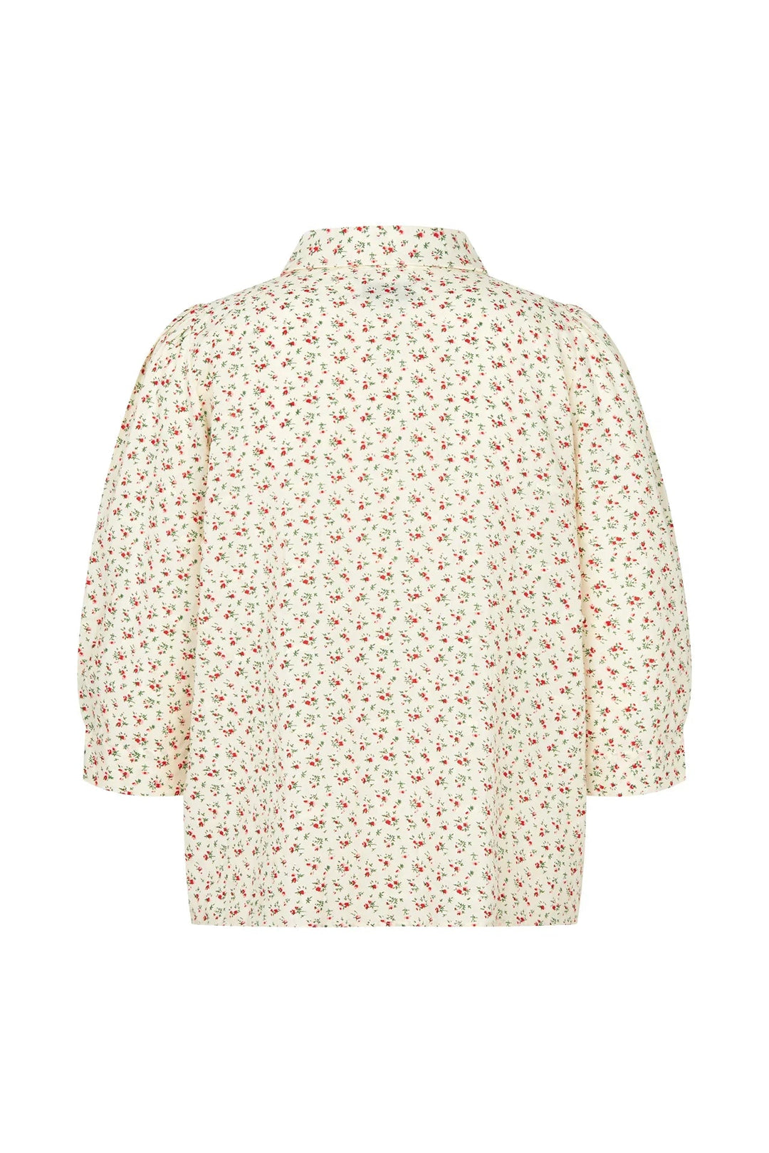 Lollys Laundry - Skjorte - Creme/blomstret - Bono