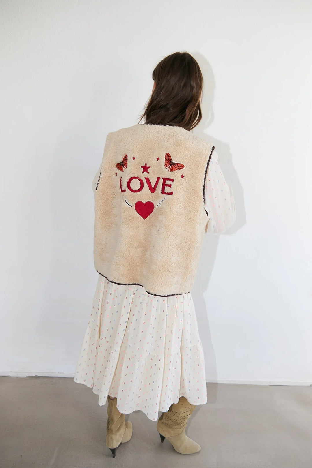Lollys Laundry - Vest - Beige - Jace