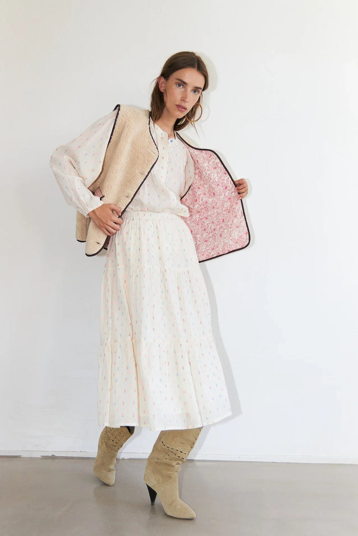 Lollys Laundry - Vest - Beige - Jace