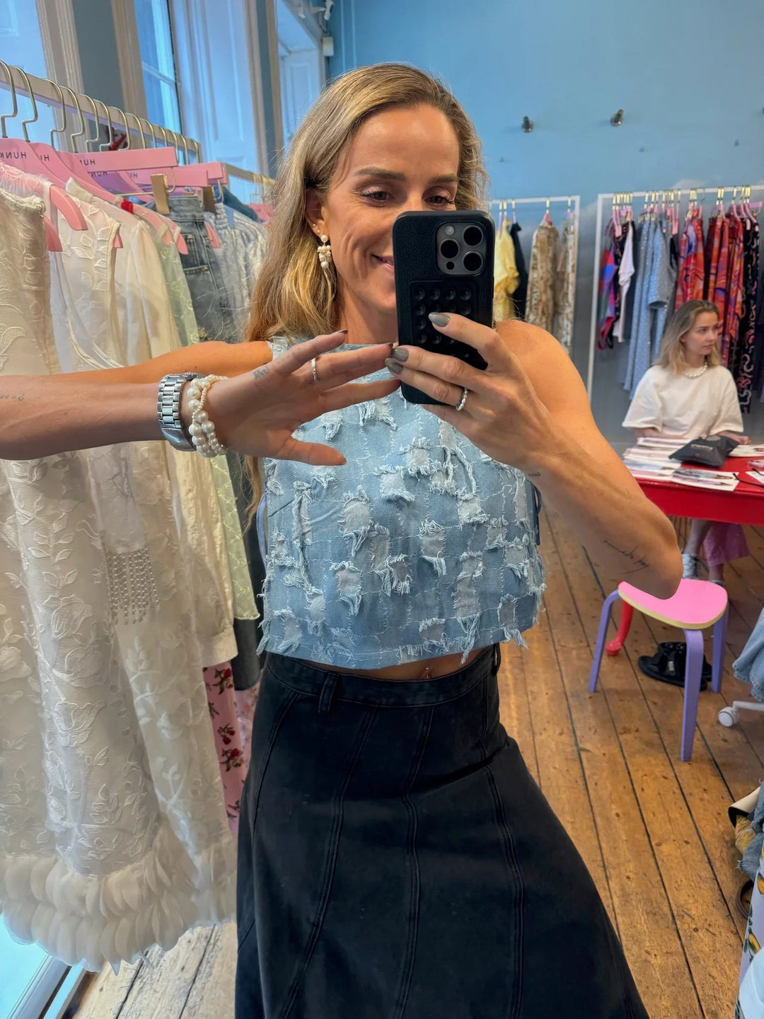 Hunkøn - Top - Denim - Nico - Stilkompagniet.dk