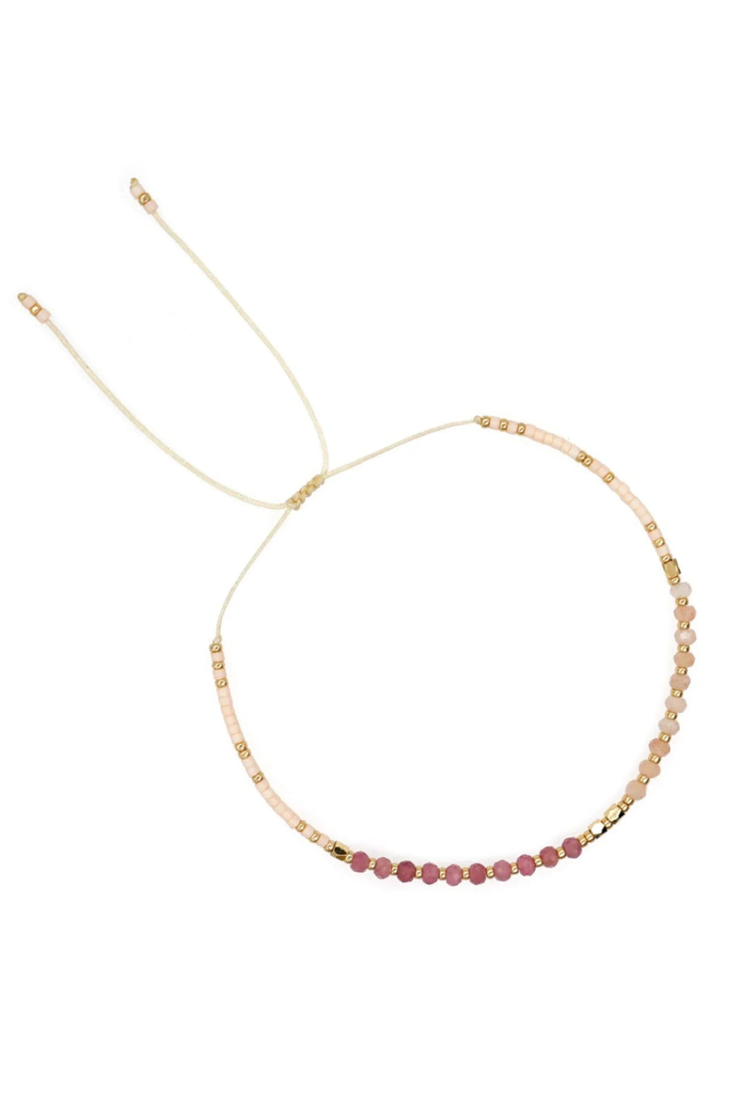 Andcopenhagen - Perlearmbånd - Rosa - Holly - Stilkompagniet.dk