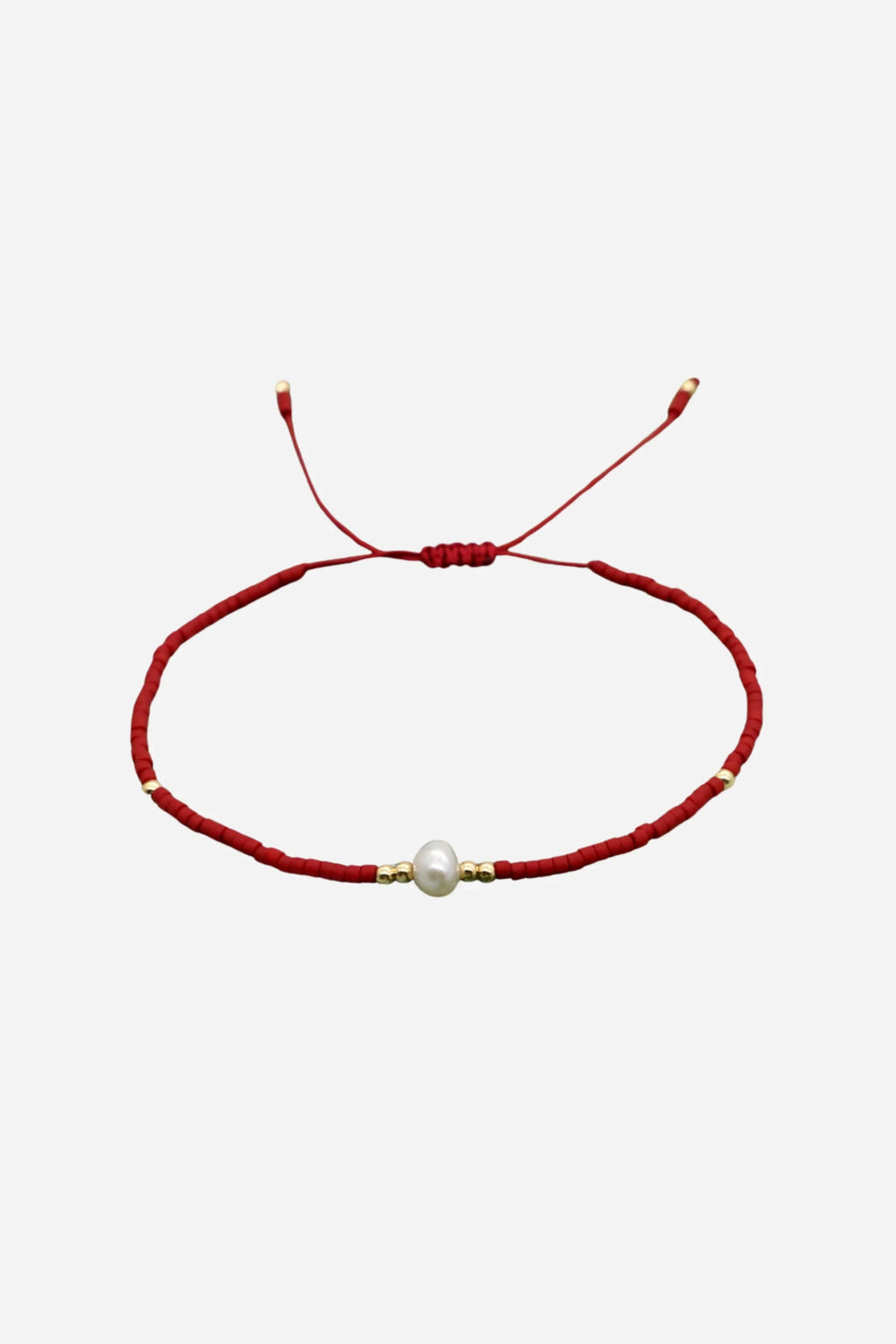 Andcopenhagen - Perlearmbånd - Rød - Holly - Stilkompagniet.dk