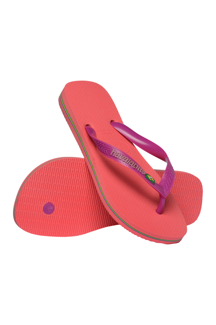 Havaianas - Klipklapper - Coral Pink (4380) - Brasil Logo FC sss