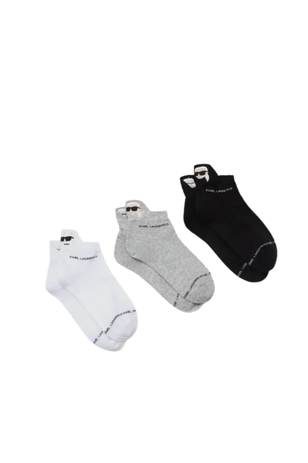 Karl Lagerfeld - Strømper - IKONI SOCKS 3 PACK - Stilkompagniet.dk