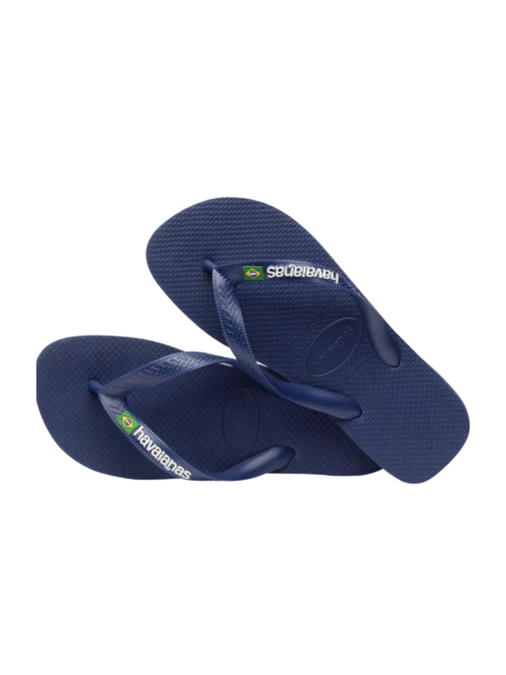 Havaianas - Klipklapper - Navy blue - Brasil Logo FC sss - Stilkompagniet.dk