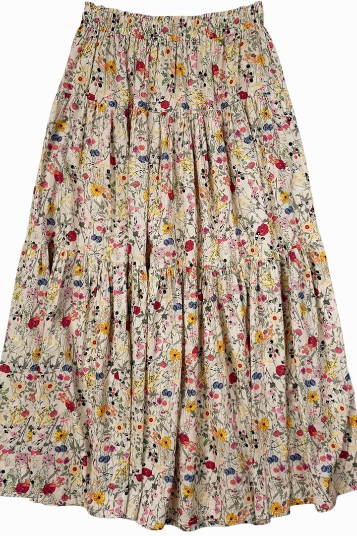 Lollys Laundry - Nederdel - Flower Print - Sunsetll