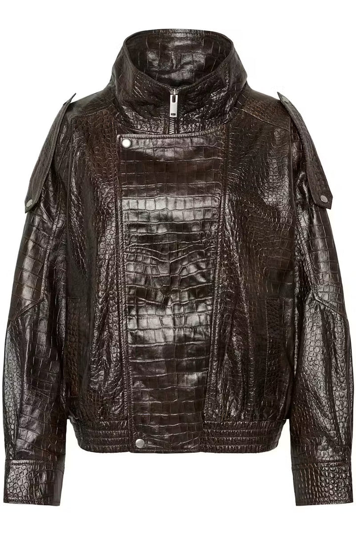 My Essential Wardrobe - Læderjakke - Brun - Elijah