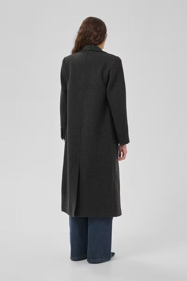 My Essential Wardrobe - Frakke - Dark Grey Melange - Frannie