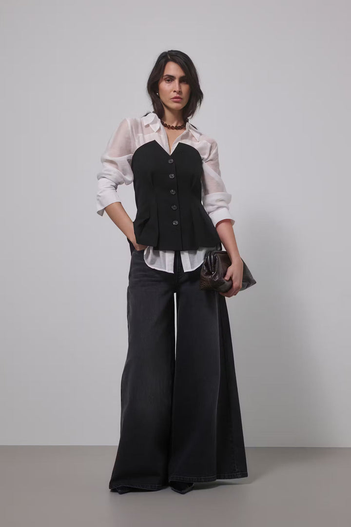 My Essential Wardrobe - Vest/Top - Sort - Evelina