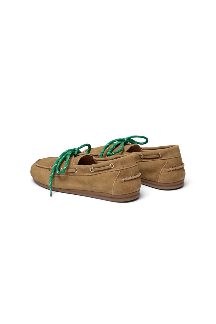 Pavement - Loafers - Taupe Suede/green - Marin Lace