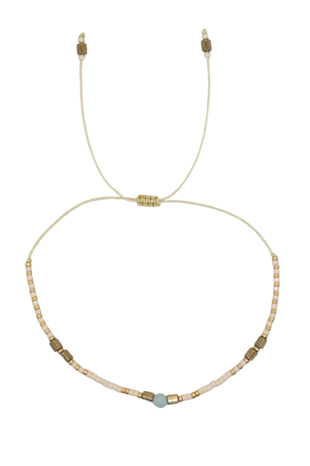 Andcopenhagen - Perlearmbånd - Pink blush/Gold - Holly - Stilkompagniet.dk