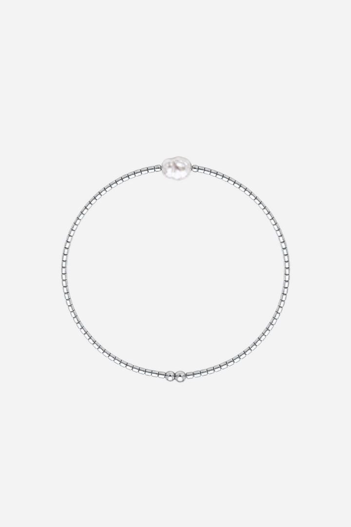 Andcopenhagen Jewelry - Perlearmbånd - Sølv - Holly Simple