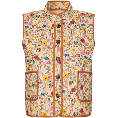 Lollys Laundry - Vest - Flower Print - Cairoll