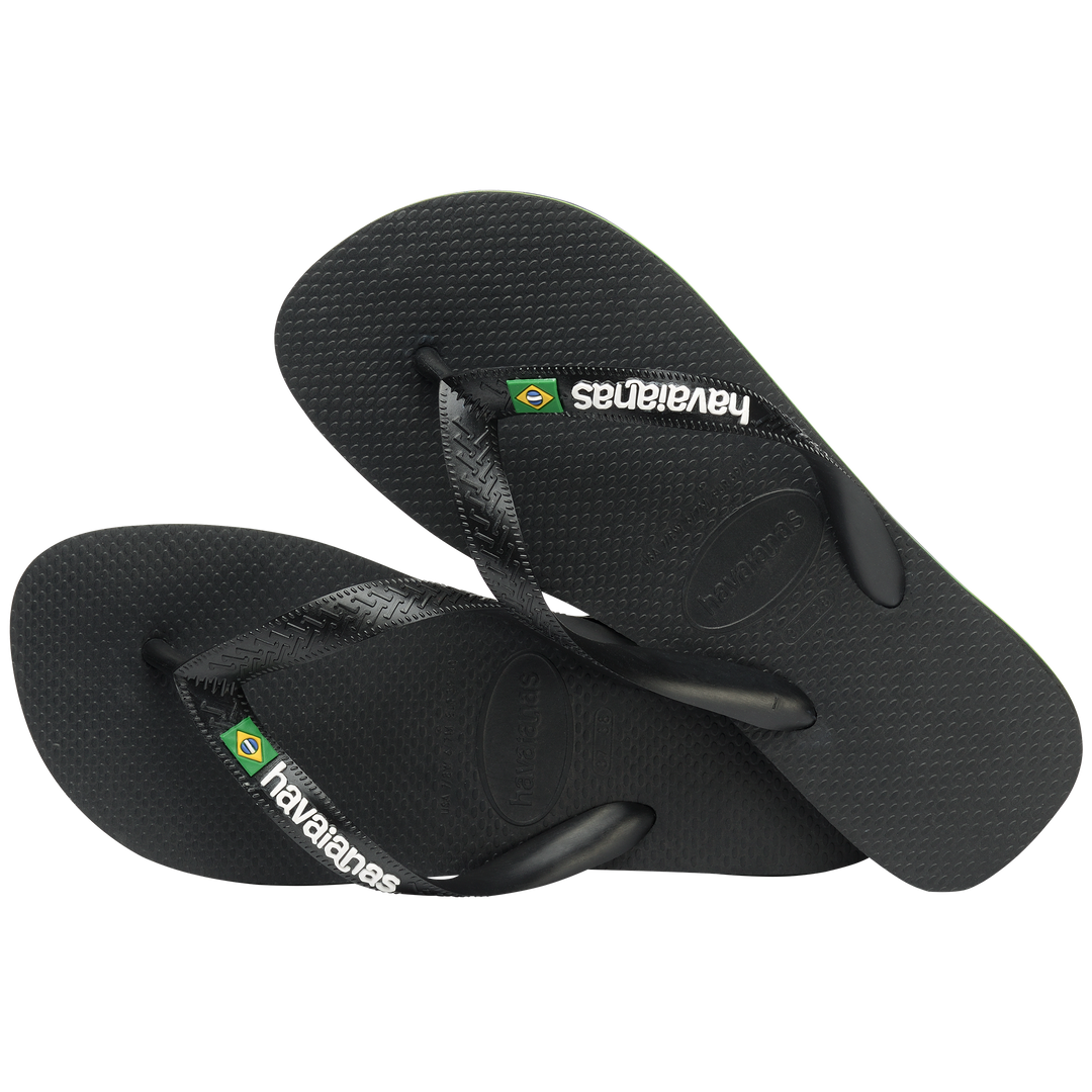 Havaianas - Klipklapper - Black/Black - Brasil Logo FC sss