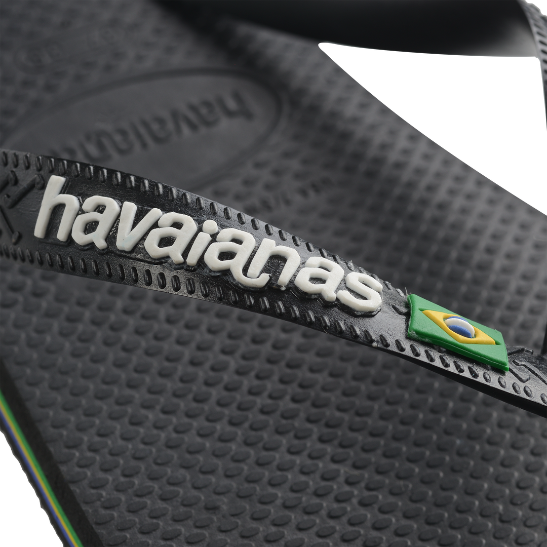 Havaianas - Klipklapper - Black/Black - Brasil Logo FC sss