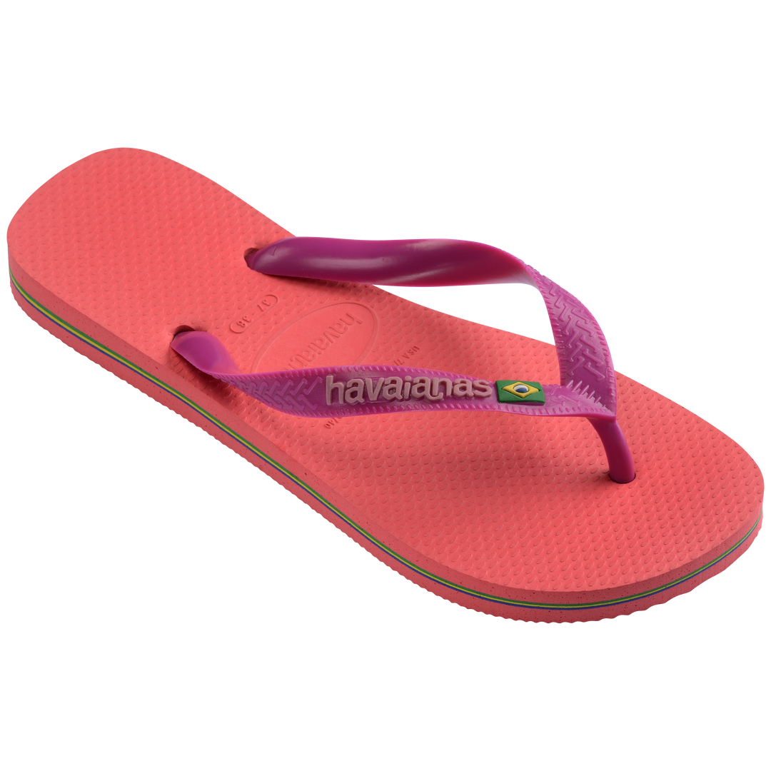 Havaianas - Klipklapper - Coral Pink (4380) - Brasil Logo FC sss