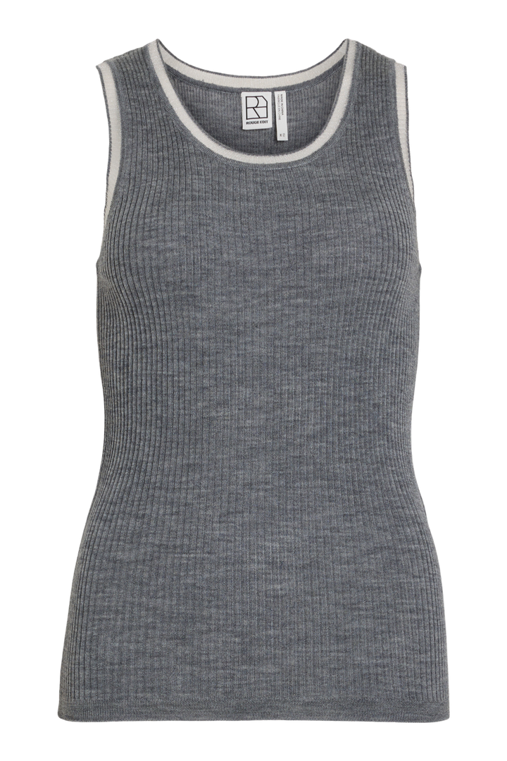 Rouge Edit - Top - Dark Grey Melange - Rounola