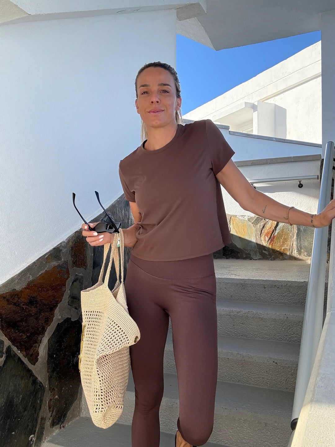 Sassy Copenhagen - Bobo Show push up leggings - Brown - Fitness shape wear - Stilkompagniet.dk