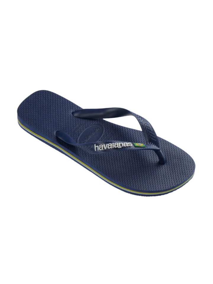 Havaianas - Klipklapper - Navy blue - Brasil Logo FC sss - Stilkompagniet.dk