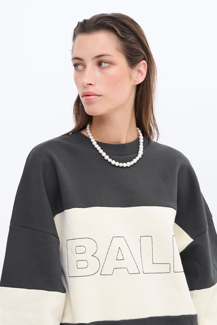 Ball original - Sweatshirt - Black/white - BALL SUMMER CHAIN CREW NECK