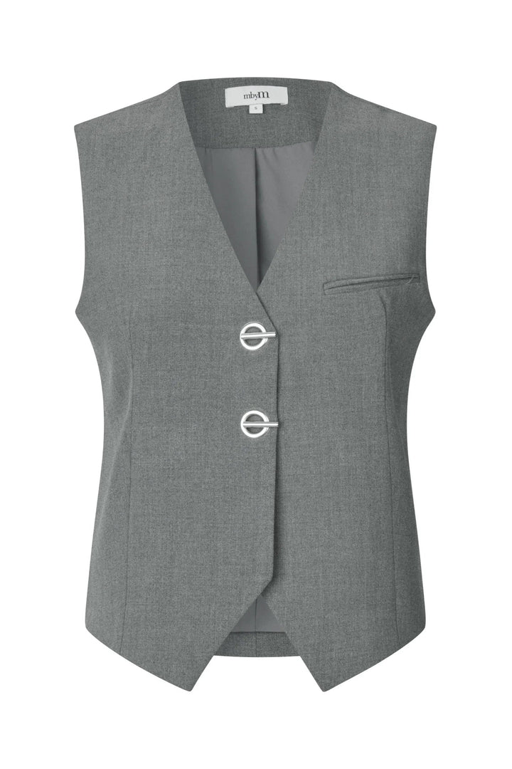 Mbym - Vest - Grey melange - Aleia