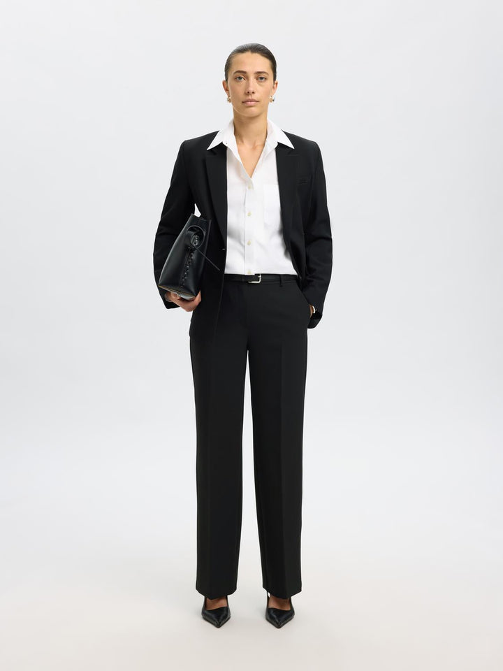 Selected femme - Bukser - Sort - Rita-Ria MW cropped