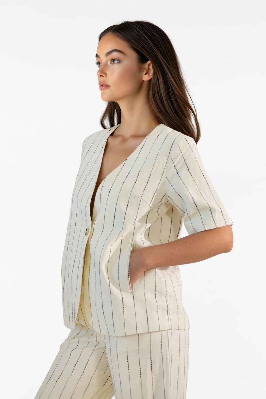 Vila - Blazer - Birch - Vidancina