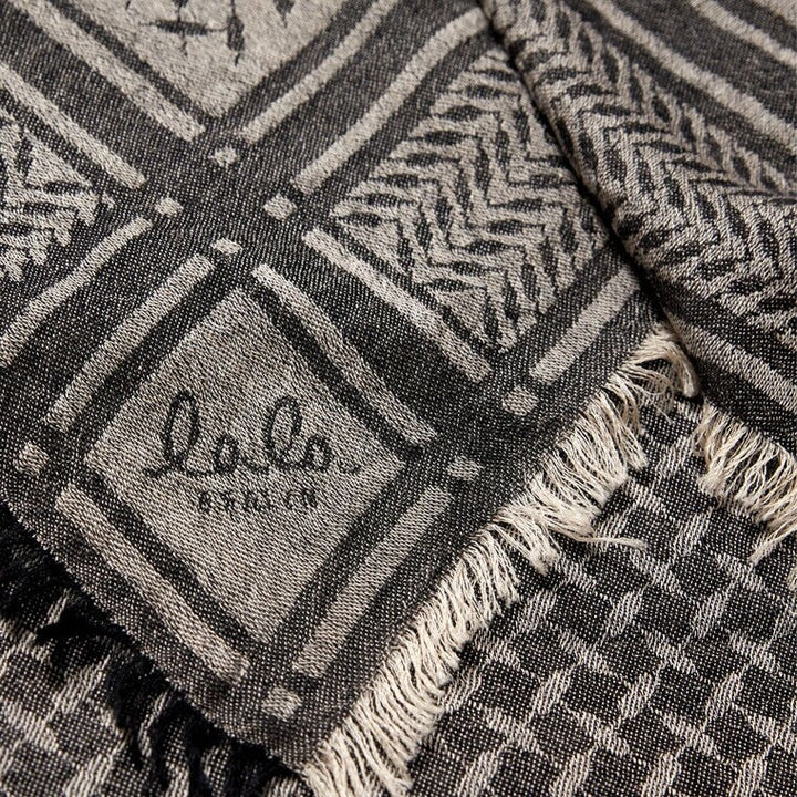 Lala Berlin - Halstørklæde - Cashmere - Black/White - Arilla Gauze