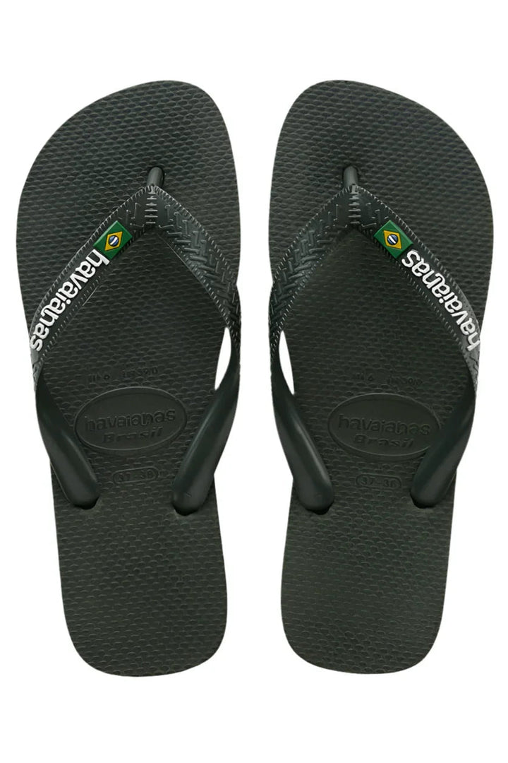 Havaianas - Klipklapper - Verde Olive - Brasil Logo FC sss - Stilkompagniet.dk