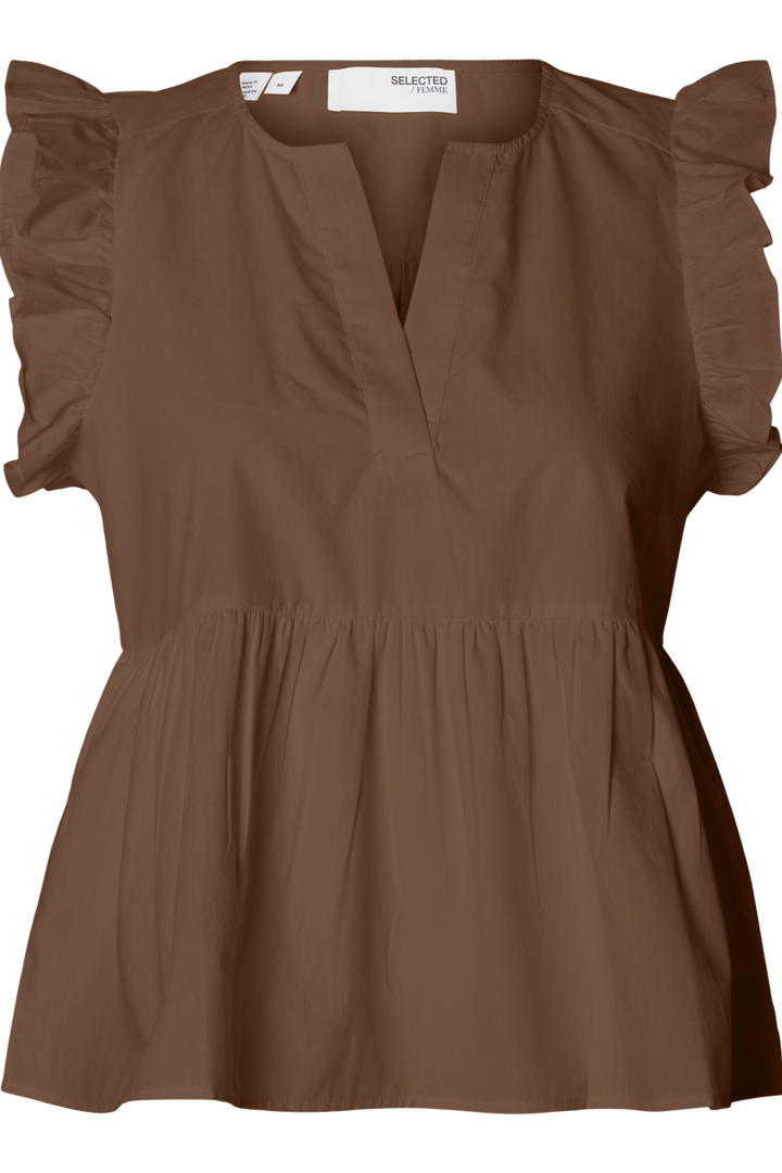 Selected Femme - Top - Chocolate Chip - Blair-ida