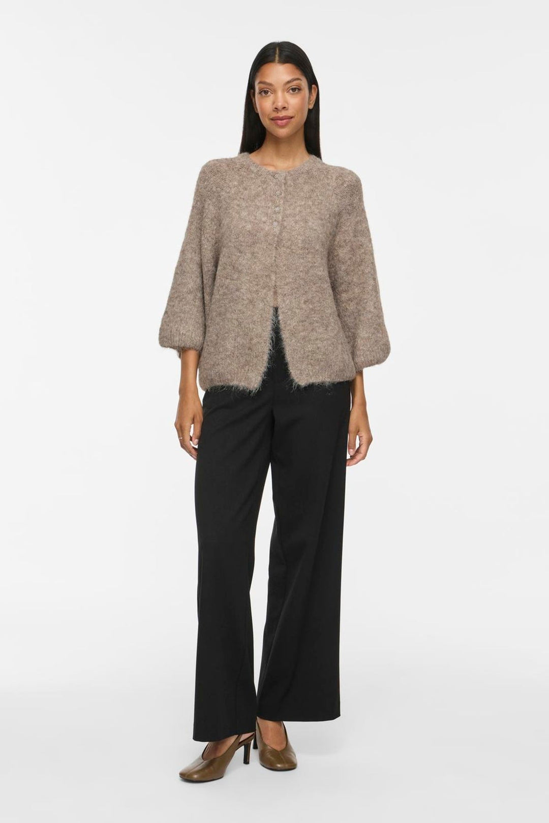 Vila - Cardigan - Natural melange - Vibows