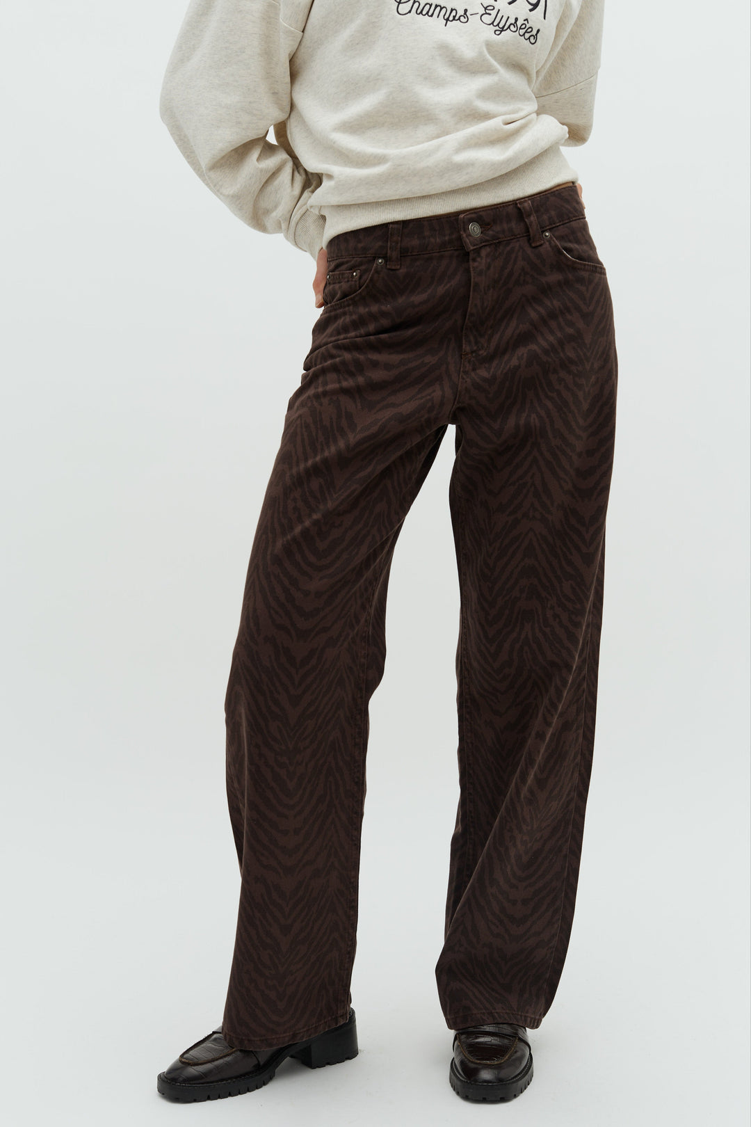 Global Funk - Jeans - Brown Zebra - Cadian - Stilkompagniet.dk