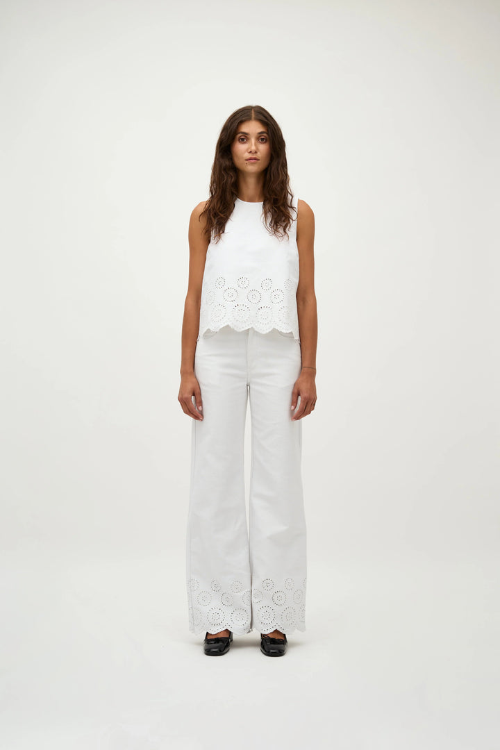 Global Funk - Jeans - White - Amarillo Scallop - Stilkompagniet.dk