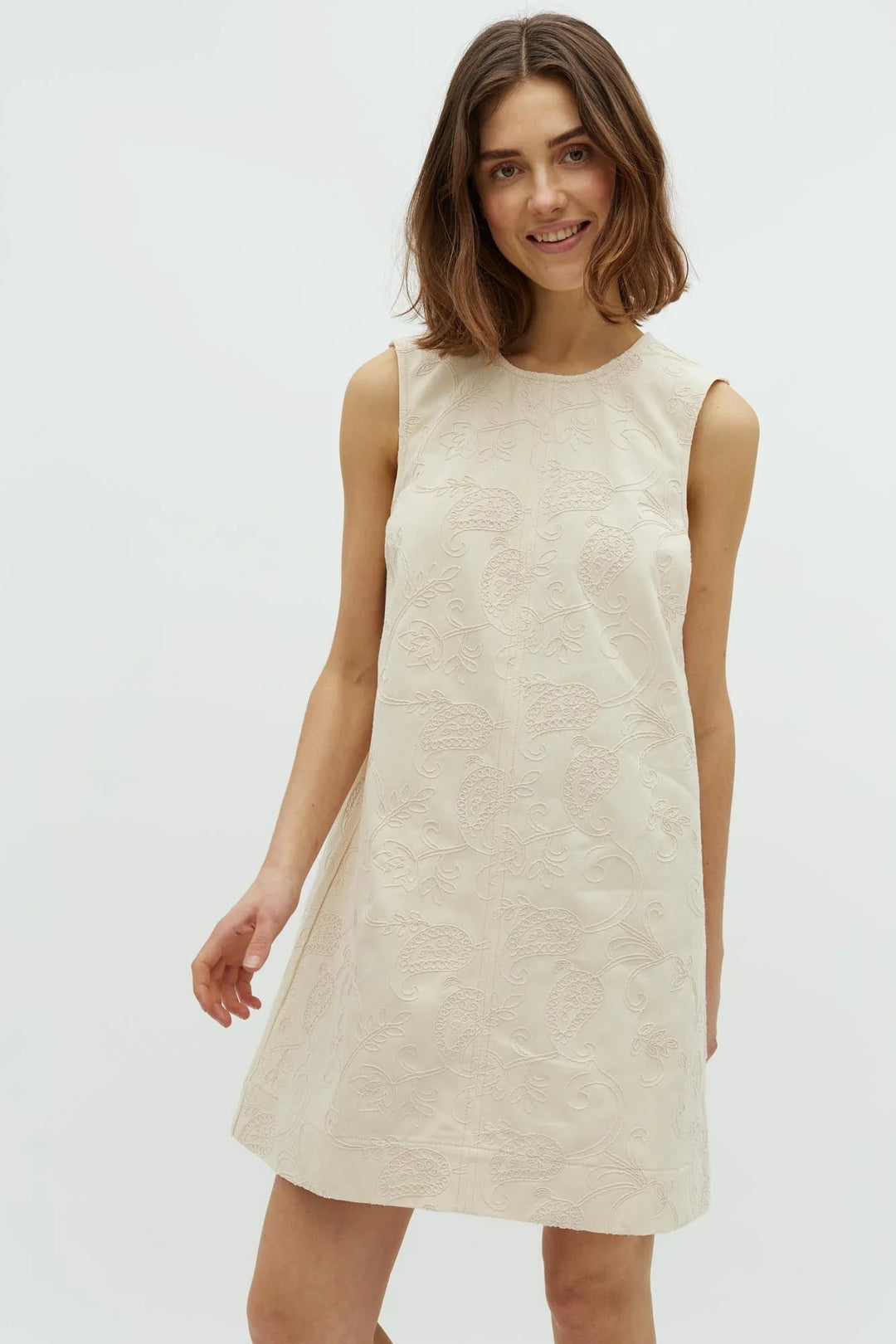 Global Funk - Kjole - Ecru - Rhiann - Stilkompagniet.dk