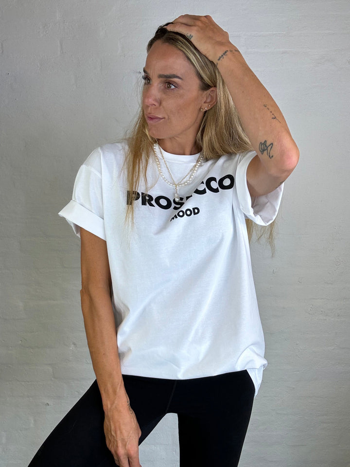 Sassy Copenhagen -Statement t-shirt - Hvid - Prosecco mood