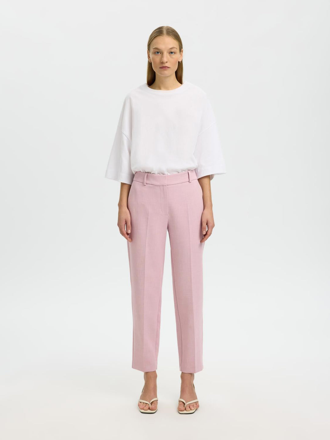 Selected Femme - Bukser - Bleached Mauve - Rita
