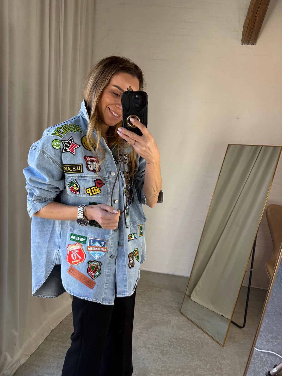 Sassy Copenhagen - Jakke - Oversize Denim blue - Alba