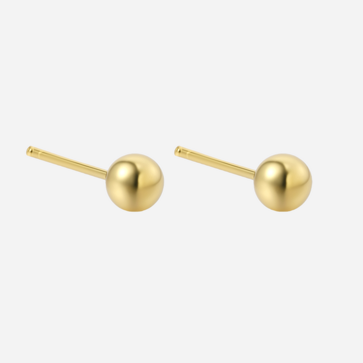 Andcopenhagen Jewelry - Øreringe studs - 18 karat guldbelagt 925 sterlingsølv - Lille rock