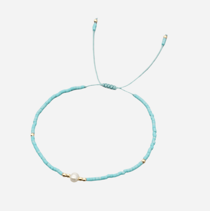 Andcopenhagen Jewelry - Holly Armbånd - Tyrkis, Perle & Guld
