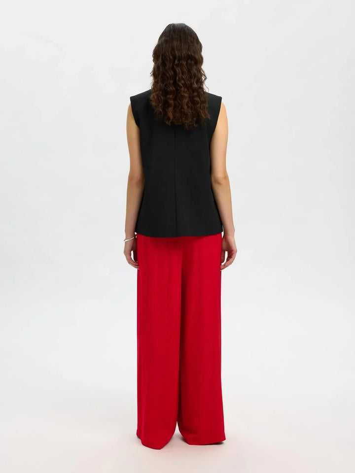 Selected Femme - Bukser - Rød - Leonore - Stilkompagniet.dk