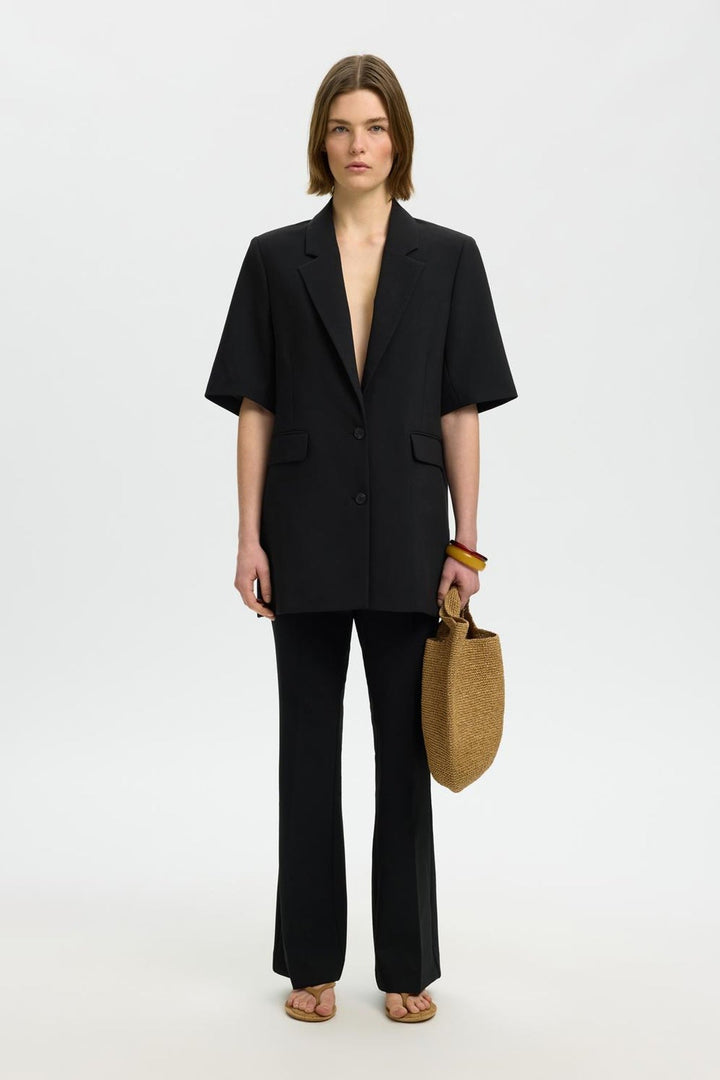 Selected Femme - Blazer - Black - Kortærmet Rita