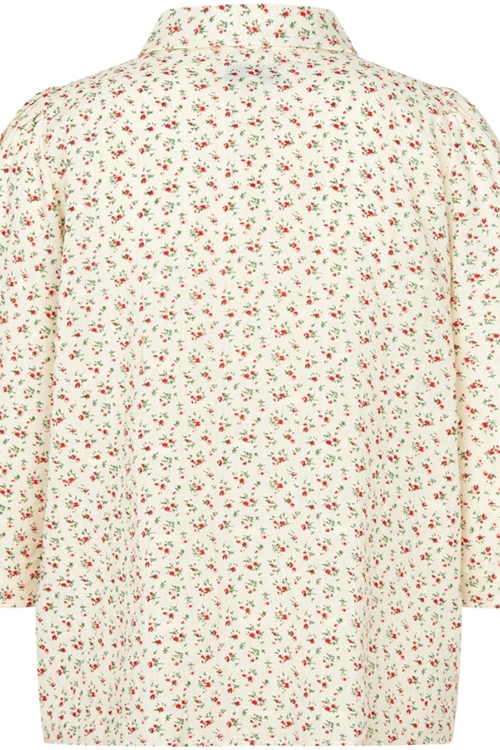 Lollys Laundry - Skjorte - Creme/blomstret - Bono