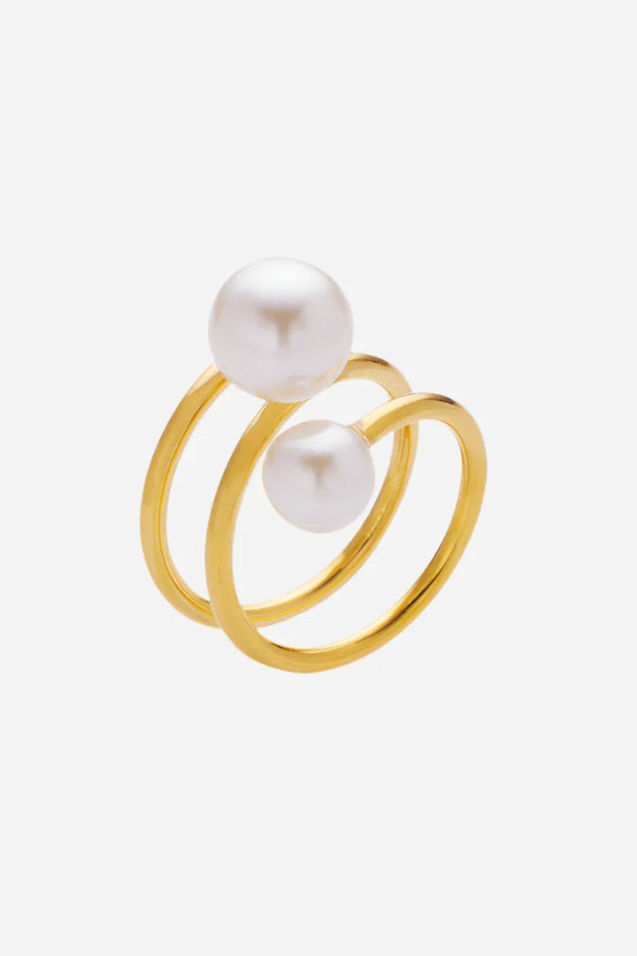 Andcopenhagen Jewelry - Ring - 18 karat guldbelagt titanium steel - Rosilla