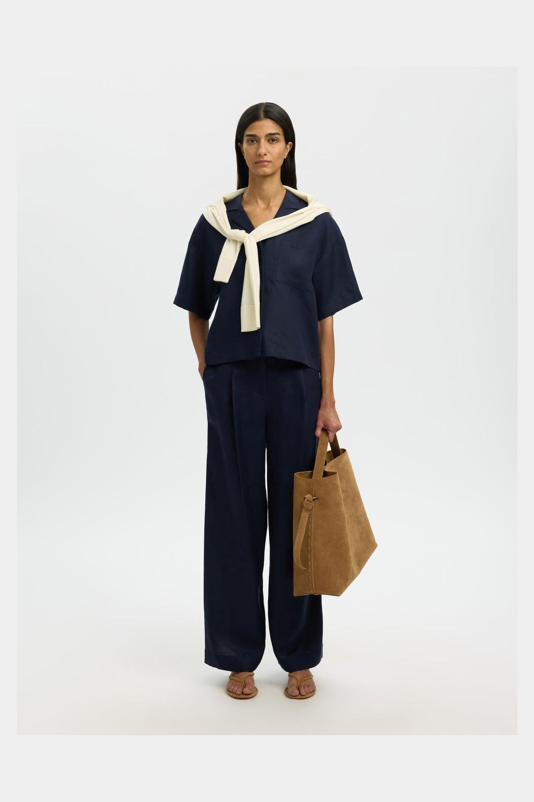 Selected Femme - Bukser - Dark sapphire - Lyra